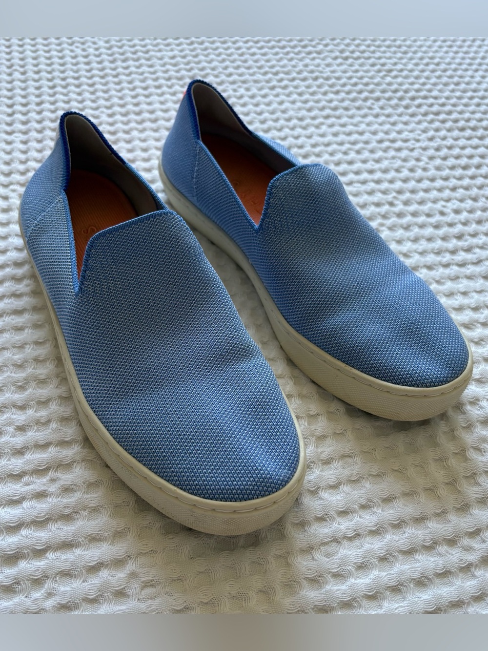 Rothy's Original Slip-On Sneaker Periwinkle Blue Boardwalk Washable - Size 7.5